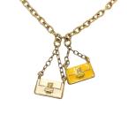 ショッピングフェンディ フェンディ FENDI マンマバケット バッグチャーム ネックレス GPg ゴールド レディース