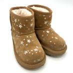  UGG UGG Classic Mini II Star мутон ботинки замша 1115852T каштан, орех 16cm Kids 
