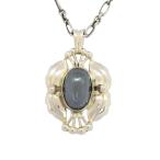 ジョージジェンセン Georg Jensen イヤー 2000 ネックレス SV925 ヘリテージ シルバー