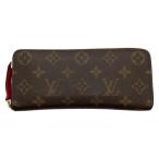 ショッピングヴィトン ルイヴィトン LOUIS VUITTON  ポルトフォイユ クレマンス 長財布 モノグラム キャンバス M60742 フューシャ SP3176 レディース