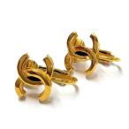  Chanel CHANEL здесь Mark 233 Vintage серьги GPg Gold 
