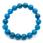 ブルー アパタイト ブレスレット 11mm ブラジル産 天然石 1点物 パワーストーン apatite 贈り物 プレゼント ギフト 贈り物 爆買 父の日