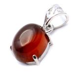 ガーネット ネックレス オレンジ 天然石 ペンダント Silver925 柘榴石 パワーストーン 1月 誕生石 garnet 敬老の日