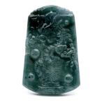 龍 翡翠 グアテマラ産 ペンダント トップ用 素材 ルース バチカン無し 昇り龍 1点もの たつ 辰  干支 お守り 龍神 開運 商売繁盛 運気上昇 彫刻 縁起物 竜 辰年