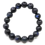 ブラック ラブラドライト ブレスレット 12mm 漆黒に輝くブルーシラー 天然石 パワーストーン 2025 プレゼント お返し 爆買 母の日
