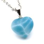 ラリマーネックレス天然石ペンダントハートかわいいロイヤルクラスSrankス...