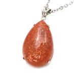 Yahoo! Yahoo!ショッピング(ヤフー ショッピング)サンストーン ネックレス 天然石 ペンダント AAA Silver925 1点物 敬老の日 敬老の日 2025 プレゼント お返し