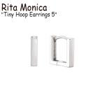 リタモニカ ピアス Rita Monica Tiny Hoop Earrings 5 タイニー フープ イヤリングス 5 WHITE GOLD 韓国アクセサリー 1000000786 ACC