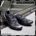 ショッピングSALOMON サロモン スニーカー メンズ スピードクロス6 ブラック/ファントム トレイルランニングシューズ SALOMON SPEEDCROSS 6 BLACK/BLACK/PHANTOM
