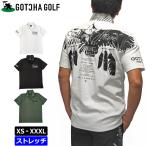 クーポン有 ガッチャゴルフ メンズ 半袖 ポロシャツ 232GG1229 ビッグイーグル GOTCHA GOLF 3SS2 ゴルフウェア メンズウェア トップス 半そで AUG2