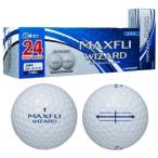 ゴルフボール ダンロップ マックスフライ ウィザード ゴルフボール 2ダースパック（24球） DUNLOP MAXFLI WIZARD GOLF BALL 2021モデル