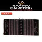 スコッティキャメロン フック付きラウンドタオル Stars and Stripes Gray Ghost Towel Gray &amp; Black