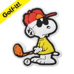 ゴルフ マーカー マグネット内臓 スヌーピー ピーナッツ  PEANUTS GOLF ボールマーカー ジョークール ダイカット ゴルフ用品 ライト(LITE)X-830