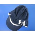 GK三好◆新品552【値下げ】アンダーアーマー◆ニットキャップ◆NV◆ネイビー◆つば付き◆UNDER ARMOUR◆防寒グッズ◆あったかグッズ◆