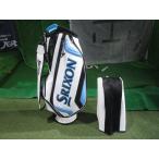 GK Suzuka * б/у 296 [ не использовался товар ] Srixon caddy bag GGC-S166* белый / голубой *9.5 type *