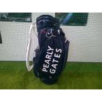 中古 パーリーゲイツ PEARLY GATES　キャディバッグ　ネイビー　フードカバー無し//0[9578]■博多