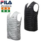 フィラ ゴルフ メンズ インナーベスト ベスト Vネック インナー 中綿 保温 軽量 薄手 畳める 携帯 ボタン FILA 789-232G 防寒