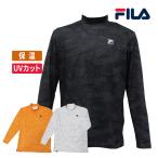  filler одежда для гольфа мужской длинный рукав mok шея рубашка общий рисунок F Logo теплоизоляция UV cut черный orange белый FILA