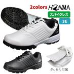 ショッピングゴルフシューズ ホンマ ゴルフ シューズ スパイクレス 紐式 3E ホワイト ブラック SR12303 本間 HONMA