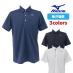 ミズノ MIZUNO ゴルフ 半袖 シャツ ポロシャツ ポロ E2JAC053 メンズ 吸汗速乾 動きやすい M L XL 2XL 全3色