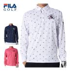 フィラゴルフ飛び柄ボタンダウン長袖...