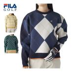 フィラゴルフ柄違いクルーネックニッ...