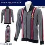 トミー ヒルフィガー ゴルフ メンズウエア ストライプ ニットジャケット THMA892 2018年秋冬モデル M-LL