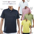 トミーヒルフィガー ゴルフ メンズ シャドーロゴ 半袖ポロシャツ（THMA436）2024春夏 ボーダー