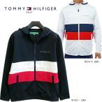 トミーヒルフィガー ゴルフ メンズ スウェット フーディー ジャケット（THMA559）2025秋冬 吸水速乾 UV 防風