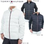 ショッピングキルト トミーヒルフィガー ゴルフ メンズ ロゴ入 接結キルト 中綿 ジャケット（THMA578）2025秋冬 ストレッチ 防風  ダブルジップ アウター