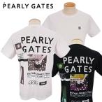 【NEW】PEARLY GATES パーリーゲイツ 吸水速乾 コラージュ柄フォトプリント メンズ半袖Ｔシャツ =JAPAN MADE= 053-2263901/22C