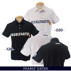 PEARLY GATES パーリーゲイツ PGレジェンドロゴプリント ハニカムジャージメンズ半袖シャツ 053-4260753/24C