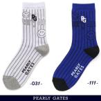 [PREMIUM SALE 30%OFF] Pearly Gates Logo полоса рисунок дамский средний носки < антибактериальный дезодорация >=MADE IN JAPAN= 053-5186306/25AF[ стандартный товар ]