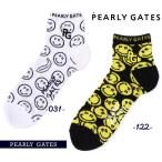 【NEW】PEARLY GATES パーリーゲイツ バナナPG SMILE柄 メンズショートソックス =MADE IN JAPAN= 053-5186401/25A 【正規品】