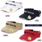 【NEW】PEARLY GATES パーリーゲイツ Bioネームリサイクルツイルバイザー 053-5187502/25B【正規品】