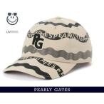 【PREMIUM SALE 50%OFF】パーリーゲイツ ≪UV Protection≫ 高UVカット！ ウェーブロゴボーダー柄キャップ 053-5287829/25C【正規品】【GOLFWAVE-10】