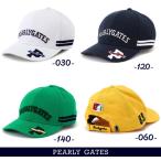 【NEW】PEARLY GATES パーリーゲイツ ≪UV Protection≫ 高UVカット！ ベースボールロゴ リサイクルツイルキャップ 053-5287911/25C【正規品】