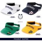 【NEW】PEARLY GATES パーリーゲイツ ≪UV Protection≫ 高UVカット！ ベースボールロゴリサイクルツイルバイザー 053-5287912/25C【正規品】