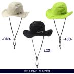 【PREMIUM SALE 30%OFF】パーリーゲイツ ≪for Rainy Days≫ワイヤー入り/後部ツバ長 レインハット =アメコミ風総柄収納袋付= 053-5987413/25B【正規品】