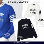 [NEW]PEARLY GATES Pearly Gates мужской эмблема вырез лодочкой вязаный тянуть over 053-6170300/26A[ стандартный товар ]