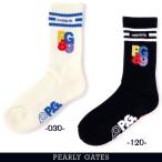 【NEW】PEARLY GATES パーリーゲイツ レディス ラインミドルソックス＜抗菌防臭＞ =MADE IN JAPAN =053-6186110/25D【正規品】
