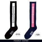 【NEW】PEARLY GATES パーリーゲイツ レディスロゴラインハイソックス =MADE IN JAPAN= 053-6186112/25D【正規品】