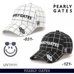【NEW】PEARLY GATES パーリーゲイツ ≪UV Protection≫ 高UVカット！ ウィンドペン柄キャップ 053-6187325/26A 【正規品】