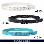 [NEW]PEARLY GATES Pearly Gates {PG is PG} ~EKUBO Smile~ свободный пряжка перфорированная кожа ремень 053-6282721/26C[ стандартный товар ]