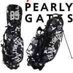 ショッピング柄 【2024待望の再入荷です】【SMILY-BLACK CAMO】PERLYGATES パーリーゲイツ ブラックカモ柄スタンドバッグ 641-4980100【BLACKCAMO】