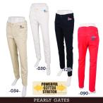 【PREMIUM SALE50%超OFF】PEARLYGATES パーリーゲイツ カレッジテイスト パワフルコットンストレッチ レディス 表ピーチ裏起毛ツイルパンツ 055-3231126/23D