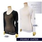 【NEW】PEARLY GATES パーリーゲイツ レディス 【PG BODY】E/ハイマルチFDベア天竺 長袖Uネックインナーシャツ 055-5166406/25A【正規品】
