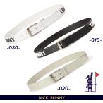 【NEW】Jack Bunny!! by PEARLY GATES ジャックバニー!! 高周波凸ロゴプリント シンプルバックル合皮ベルト 262-5182401/25AF【正規品】