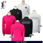 ショッピングレディス 【PREMIUM SALE】Jack Bunny!! by PEARLY GATES ジャックバニー!! ボックスロゴ&バックプリント ダブルフェイスレディス長袖モックシャツ 263-4266924/24C