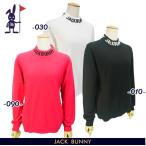 [PREMIUM SALE]Jack Bunny!! by PEARLY GATES Jack ba колено!! шея Logo дамский mok шея вязаный свитер / тянуть over 263-4274048/24C